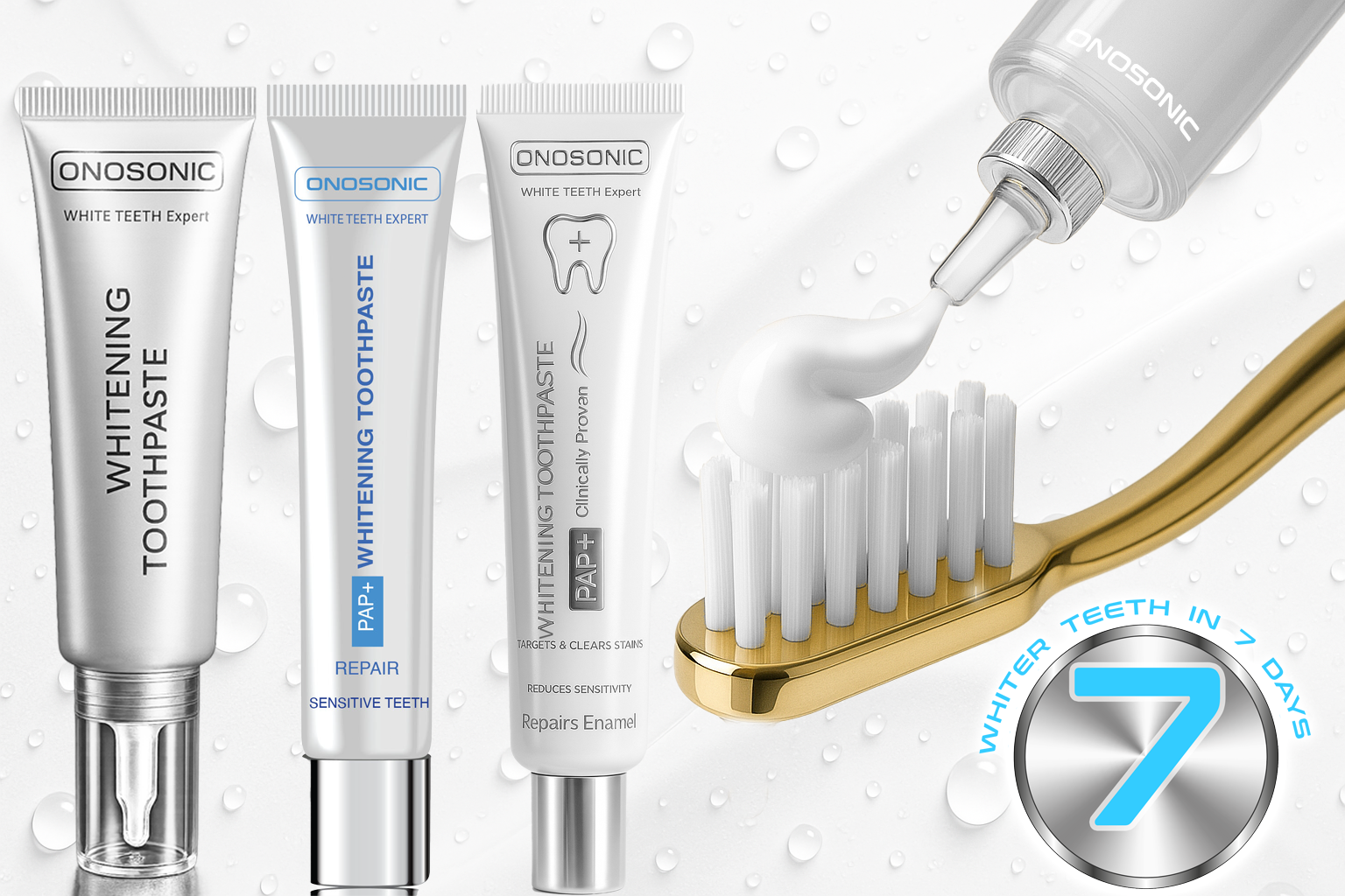 ONOSONIC WHITE TEETH Expert® PAP+ Whitening Toothpaste