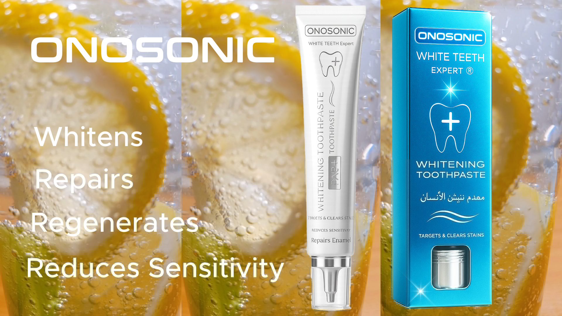 WHITENING TOOTHPASTE PAP+ ONOSONIC UAE ONOSONIC WHITENING TOOTHPASTE PAP+ for professional-grade teeth whitening, stain removal, and safe daily oral care at home in UAE.