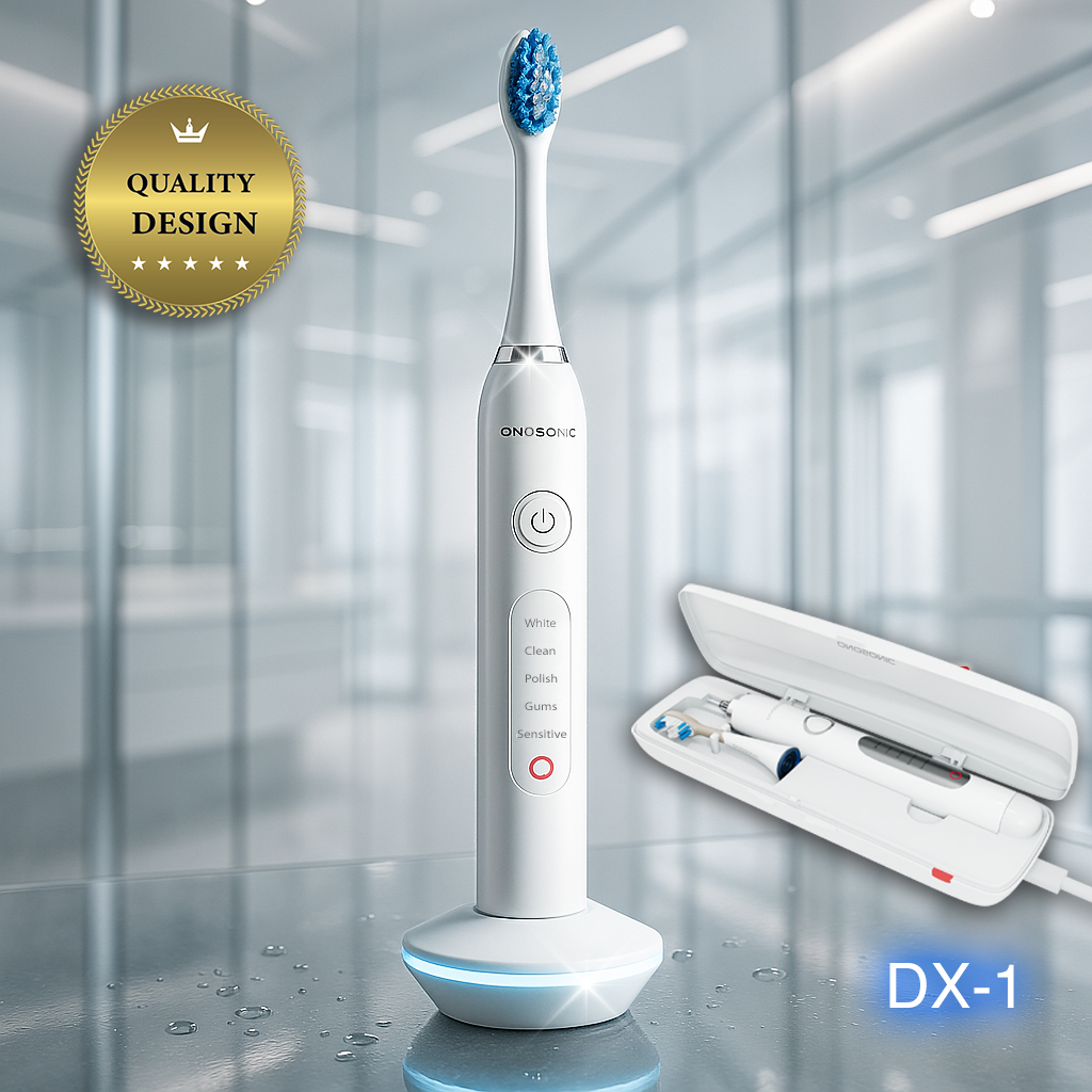 ONOSONIC WHITE TEETH Expert&reg; DX-1 Twin Engine Electric Toothbrush &ndash; advanced sonic cleaning for deeper plaque removal, healthier gums, and whiter teeth. Trusted oral care solution in Dubai, UAE, Saudi Arabia, Qatar, Kuwait, Oman, Bahrain, Egypt, and Jordan.