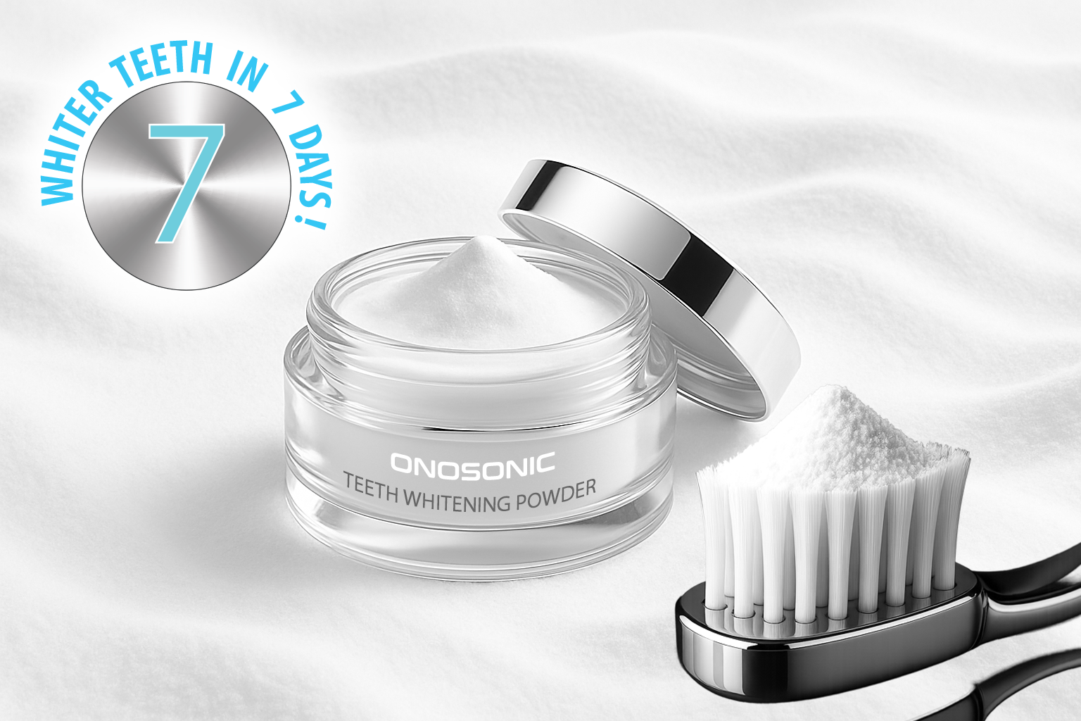 ONOSONIC WHITE TEETH Expert® PAP+ Whitening Powder – professional-grade, enamel-safe whitening solution developed in Dubai to remove stains gently without sensitivity